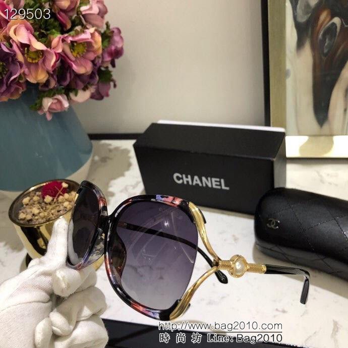 CHANEL香奈兒 官方同款 新款大框偏光墨鏡 經典珍珠款 寶麗來超清 偏光太陽鏡 311  lly1470